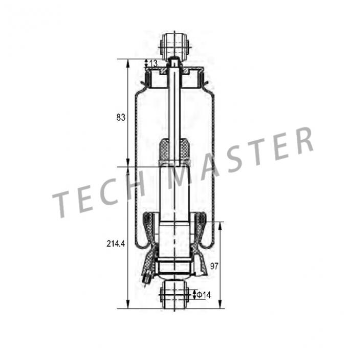 Air Suspension Bag Cabin Air Spring for Sabo / IVECO Truck Cabin OEM