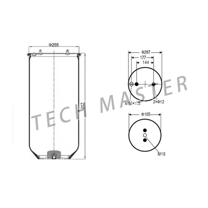 Truck Air Spring Air Suspension Germany Contitech 4913NP04For Scania