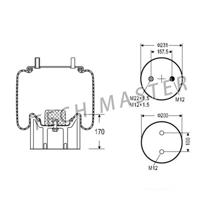 Air Ride Suspension System Firestone W01M587074 Rolling Lobe Service