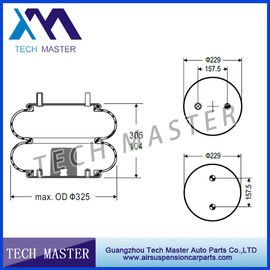 Double Air Spring Industrial Air Bags Firestone W01-358-7410 HENDRICKSON TRAILER Parts