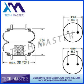 Double Convoluted Air Suspenion Springs Gas Filled Steel Rubber