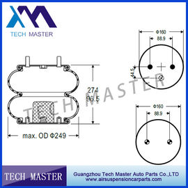 Industrial Double Convoluted Air Spring For Goodyear 2B9-206 Steel + Rubber Material