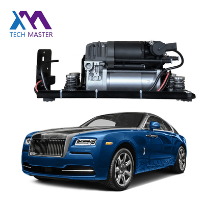 Air suspension compressor pump for Rolls-Royce Ghost Wraith new with frame and valve block 37206886059 37206850319