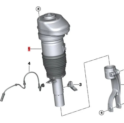 37106869035 37106869036 Air Suspension Shock For BMW X5 G05 X6 G06 X7 G07 Front Airmatic Damper Shock