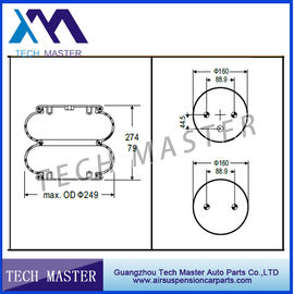 Car air spring For Truck Trailer Firestone Double Convoluted Air Spring bellow W01-358-6910 / Hendrickson S8768