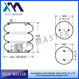 Convoluted Industrial Air Spring For Triple Firestone W01-358-7995 / Goodyear 3B12-329 Air spring Truck