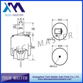 Stable Truck Air Suspension Spring Bag For IVECO / CF Gomma OEM 7501206684 1TS-220-23-C