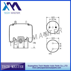 Air Ride Suspension System Firestone W01-M58-7074 Rolling Lobe Service Assembly With Plastic Piston Air Spring For Truck