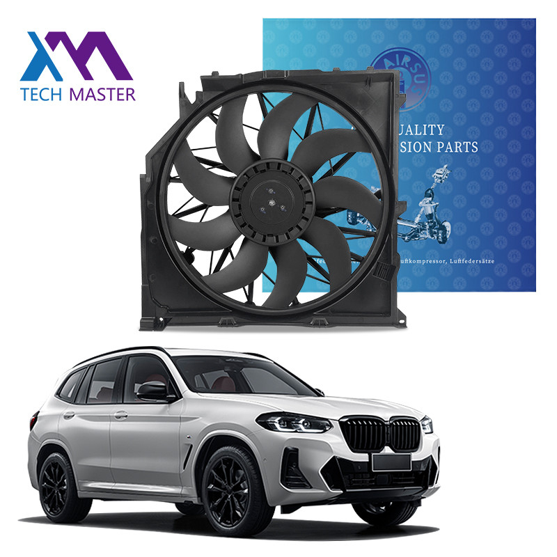Efficient Plastic Car Cooling Fan With OEM Options For BMW E83 ISO TS15949 Certification