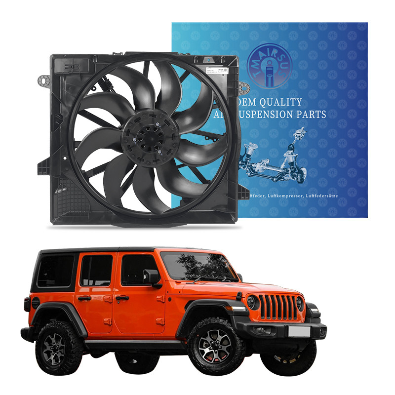 Car Engine Cooling Radiator Fan for Jeep Wrangler JL 2018-2022 Gladiator 68272755AC 68272755AB